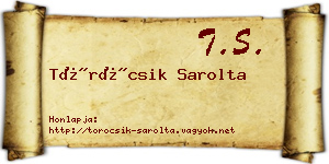 Töröcsik Sarolta névjegykártya
