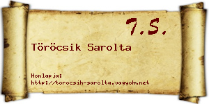 Töröcsik Sarolta névjegykártya